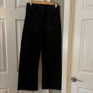 American Eagle Classic Black Wide-Leg Jeans